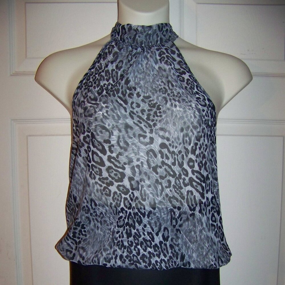 bloom halter top blouse size m